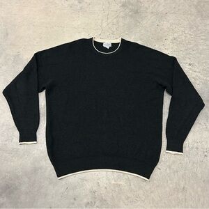 Made in Scotland Classic Black Crewneck Sweater
